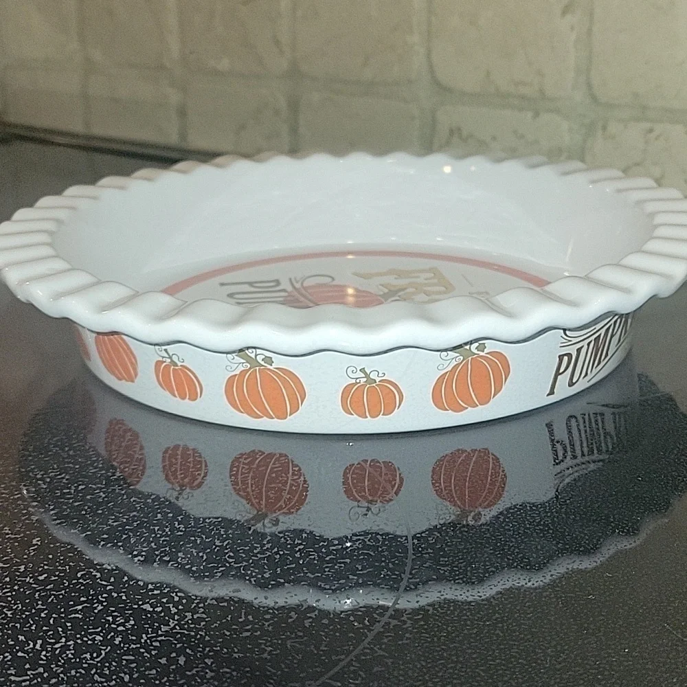 NANTUCKET Vintage Pie Plate Farm Fresh Pumpkin 🎃